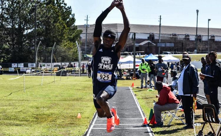 Senior track athlete Donald Bonner was one of 52 Truett McConnell student-athletes to receive AAC spring sports honors.  (Photo/TMU Athletics.)