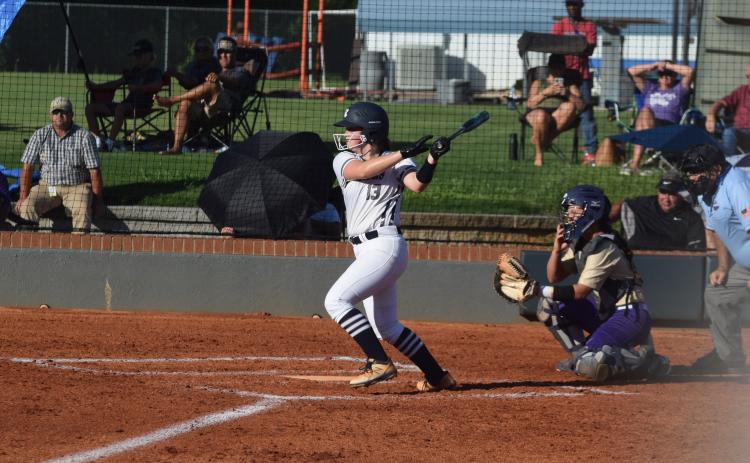 Gabby Whiddon capped off the win with a grand slam. (Photo/Mark Turner)