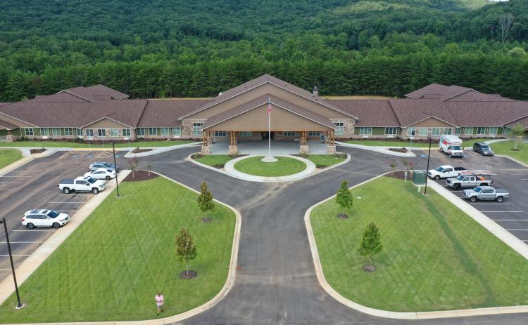 This aerial photo shows work going on at Laurel Lodge Assisted Living and Memory Care on Hope Drive in Cleveland. (Photo courtesy Laurel Lodge Assisted Living and Memory Care)