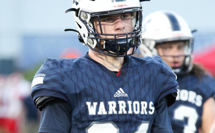 Jesse Moose, above, and the rest of the Warrior defense wille face a high-scoring offense in the region opener. (Photo/Staci Sulhoff)