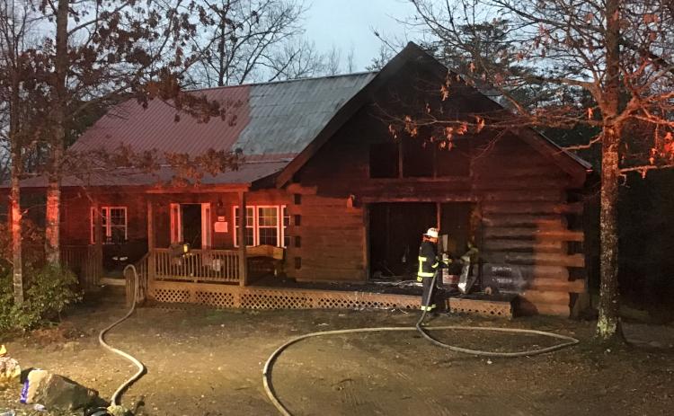 Authorities responded to a chimney fire at a residence on Monroe Ridge on Friday, Feb. 26. (Photo courtesy of White County Public Safety)