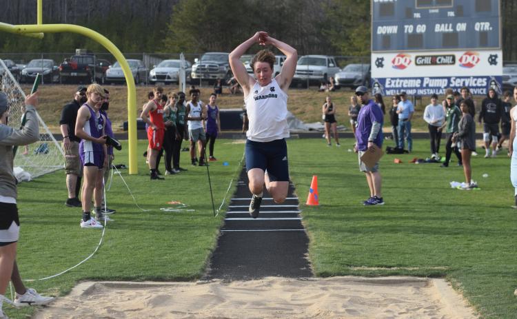 Teddy Strange won the triple jump during the Ridge Runner Classic last Friday in Cleveland. (Photo/Mark Turner)