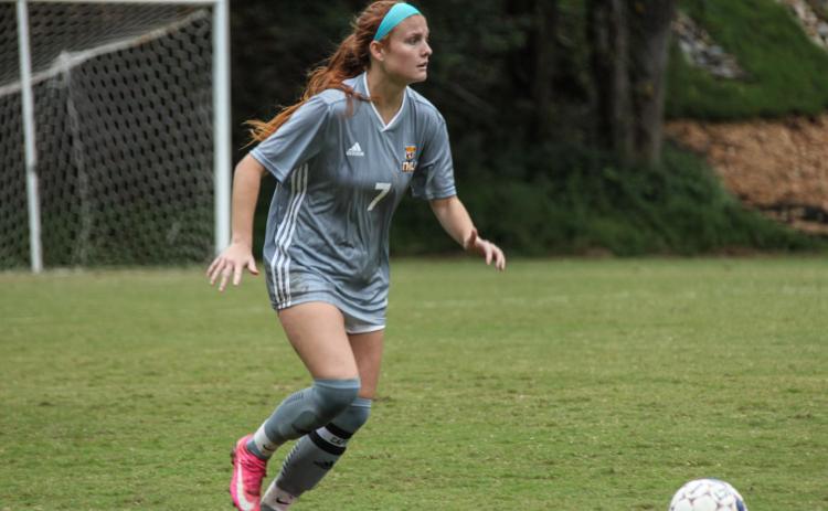 TMU's Lauren Bergevine was named the AAC Defensive Player of the Year. (Photo/TMU)