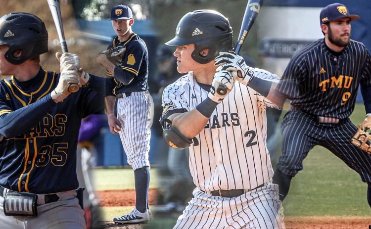 Truett McConnell's Andrew Johnston, left, Brooks Rosser, Josh Johnston, and Tanner Griffith all earned Applachian Athletic Conference post-season honors. (Photo Collage/TMU Athletics)