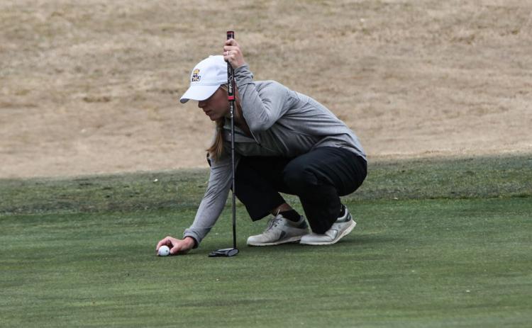 TMU's Kiley Blackburn had posted a team-best 75 Tuesday during the first round of the NAIA tournament. (Photo/TMU Athletics)