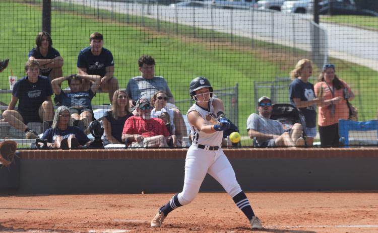 Gabby Whiddon had three hits and scored three runs in the non-region win. (Photos/Mark Turner)