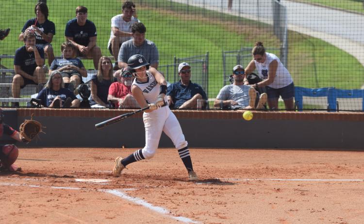 Kate Sartain had a game-winning solo home run in the 3-2 win over North Hall last week in the region opener. (Photo/Mark Turner)