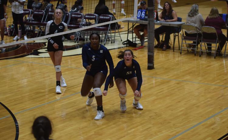 Rusty Dye, left, and Linsey Burke will both be key players in the Lady Warriors' lineup this fall. (Photo/Mark Turner)