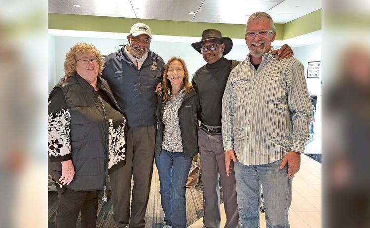 Judy Granger (United Way), Dewey McClain (Atlanta Falcons and Georgia State Representative) Patricia Sutton, Horace King (UGA great) and Bill Sutton Jr. at a recent tournament. (Submitted photo)