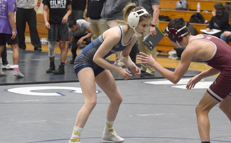 Ollie Weiland, along with Ella Weiland and Kenzie Addis will compete in the girl's area tournament. (Photo/Mark Turner)