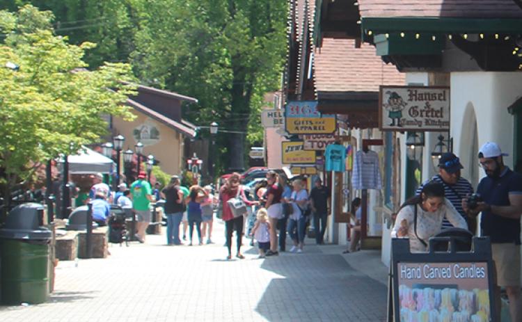 Summer tourism is expected to be strong with people taking day trips to attractions, like the city of Helen. (file photo)