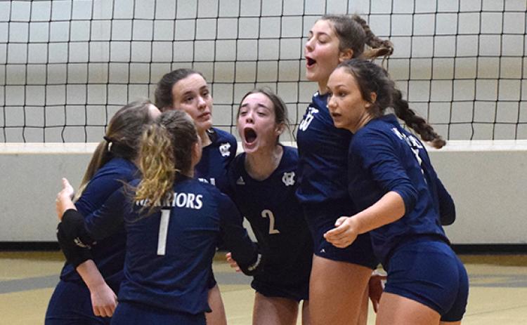 The Lady Warriors did a lot of celebrating last during a run to the Class AAA state semifinals.. (Photo/Mark Turner)