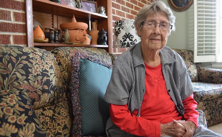 Ruth Lancaster still lives in the house on West Kytle Street that she and her husband purchased in 1955. (Photo/Samantha Sinclair)