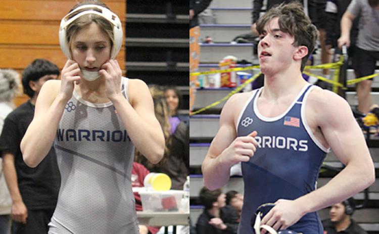Ollie Weiland is the first WCHS female wrestler to win two consecutive state titles. Chrisitan Keheley won the 157-pound state title and finished the season with a 35-3 record. (Photos/Mark Turner)