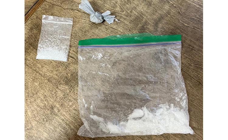About 25 grams of meth were confiscated during the arrests.