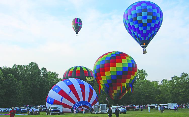 The Helen to Atlantic Balloon Race lifts off this morning. (file photo)