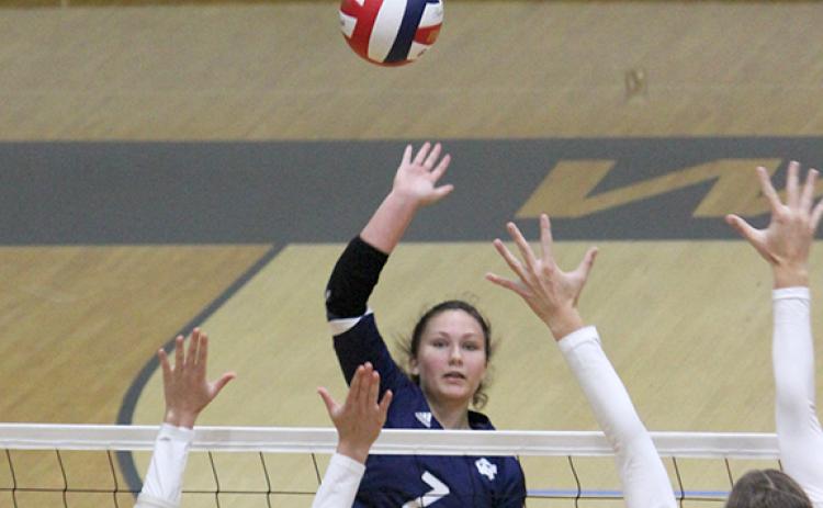 Jenna Pratt, above, and Emma Kerley give the Lady Warriors a pair of experienced front line hitters heading into the 2024 season.  (Photo/Mark Turner)