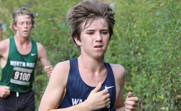 WCHS senior Aiden Pickett was one of a large group of local runners in this year's event.  (Photo/Mark Turner)