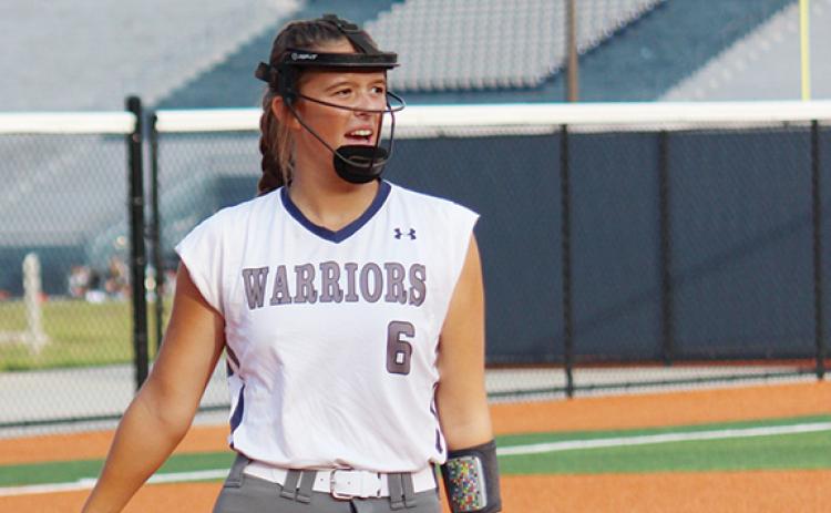 Hailey Ramey tossed a complete game in the 6-AAA win over Lumpkin County. (Photo/Mark Turner)
