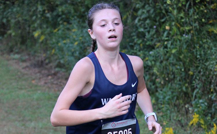 Carley Black finished third in the girl's race. (Photo/Mark Turner)