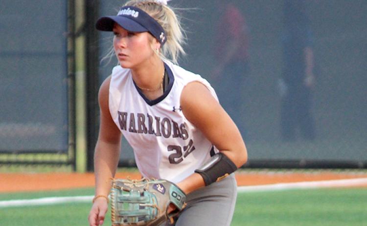 WCHS shortstop Emma Hare and the Lady Warriors take on Cairo Friday in a first round series. (Photo/Mark Turner)