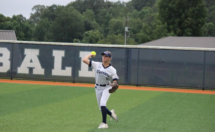 Maddie Kate Hall had two hits and picked up the win in the circle in the Lady Warriors' 17-10 victory over Franklin County. MARK TURNER /WCN