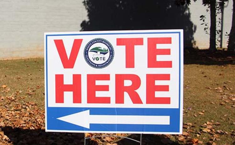 White County voters followed the signs to their assigned polling places on Election Day this past Tuesday. CARLY HENDERSON/WCN