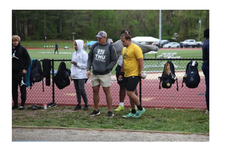 Kyle Stringer, left, served as a graduate assistant at Truett McConnell. TMU ATHLETICS/SPECIAL