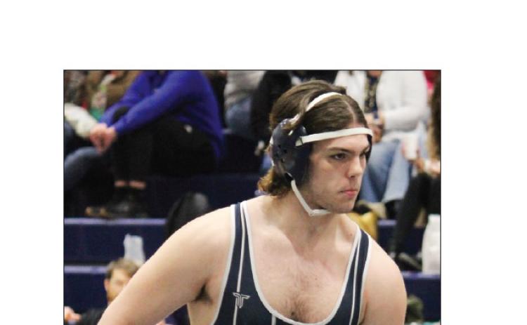 Connor Armstong won the 215-pound title last weekend at the Class AAA State Sectional at Troup County High School in LaGrange. MARK TURNER/WCN