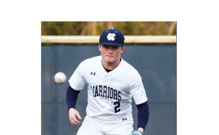 Cooper Garrett, the Warriors' centerfielder, was a All-Region first team pick last season.