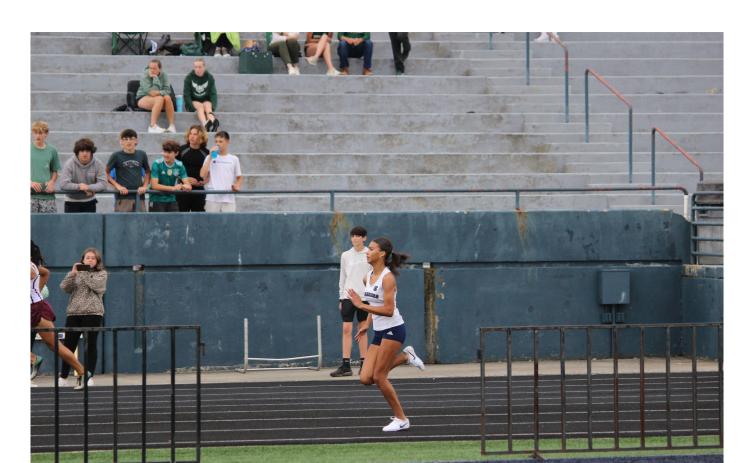 Kady McCullough won the triple jump during the meet . MARK TURNER/WCN