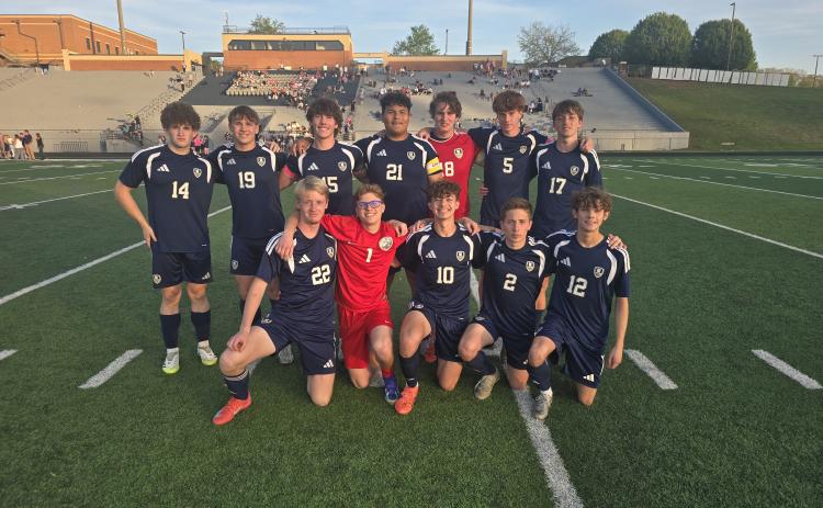 The senior members of the WCHS boy's soccer team are, front from left, Avery Stewart, Tozar Hicks, Aiden Palmer, Roman Mashburn and Jaden Jarvis; back row, Seth Dixon, Trent Ravan, Matthew Byrne, Angel Herrera, Jon Moore, Rylan Cantrell and Zach Glenn.. MARK TURNER/WCN
