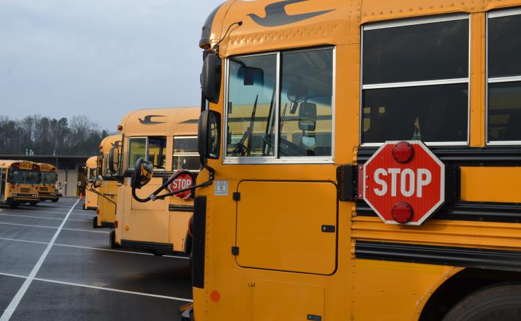 A White County school bus ran off the road Tuesday morning. No major injuries were reported. FILE PHOTO