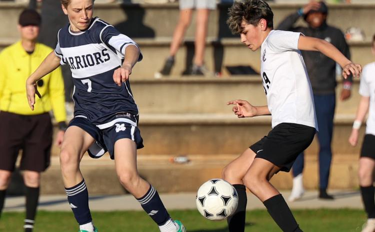 Reid Murphey had a goal in the NGML title game against Dawson County. JENNIFER KNIGHT/SPECIAL