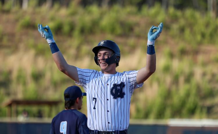 Alex Freeman was a first team selection as a hitter and a second team member as a pitcher.