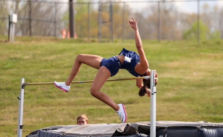 WCHS freshman Ellie Shelnutt tied for first place in the high jump at the Class AAA Sectional B meet last weekend at Jefferson High School. JENNIFER KNIGHT/SPECIAL
