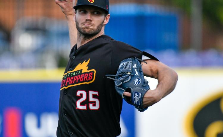 pencer Adams is 4-1 this season with the Gastonia Ghost Peppers in the Atlantic League. RICK THOMASON /SPECIAL