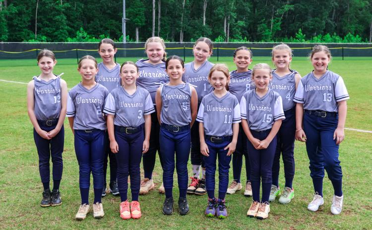 Members of the 10U team are Paisley Autry, Cora Biddy, Olivia Brown, Faith Bunch, Zoe Hester, Bravely Lisk, Breckan Milligan, Averie Morgan, Kamryn Pressley, Weslynn Vandegriff, Lennon Wiley and Madison Worley. JENNIFER KNIGHT/SPECIAL