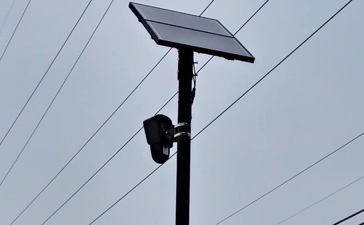 This is one of six Flock cameras used to read license plates in White County. DENISE ETHERIDGE/WCN