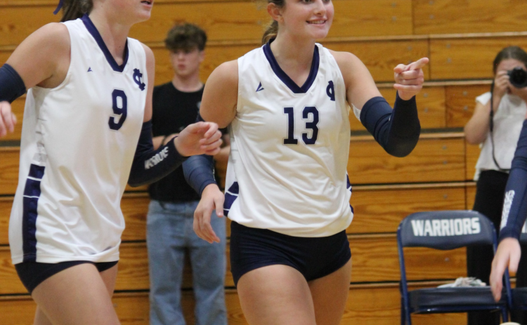 Madi Coker, left, and Kalynn Watkins are two of the key returning players for the WCHS volleyball team. MARK TURNER/WCN