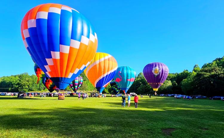 Jerry Holland of Sautee Nacoochee took this photo of the balloon festival in Helen on May 20, 2024, using his Samsung cell phone. Slice of Life photos run in black and white on page 4A of the print White County News, and in color on the newspaper’s website.